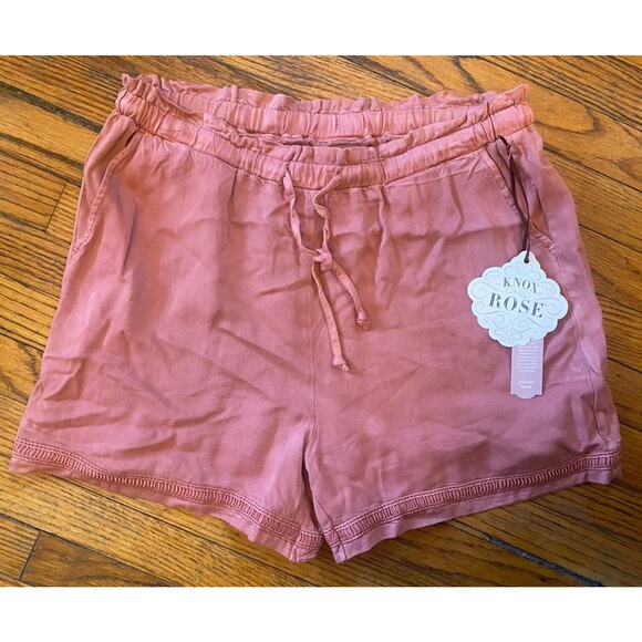 NWT Pull On Short Knox Rose Women’s Small Pockets Rose Elastic $20 - Picture 1 of 8